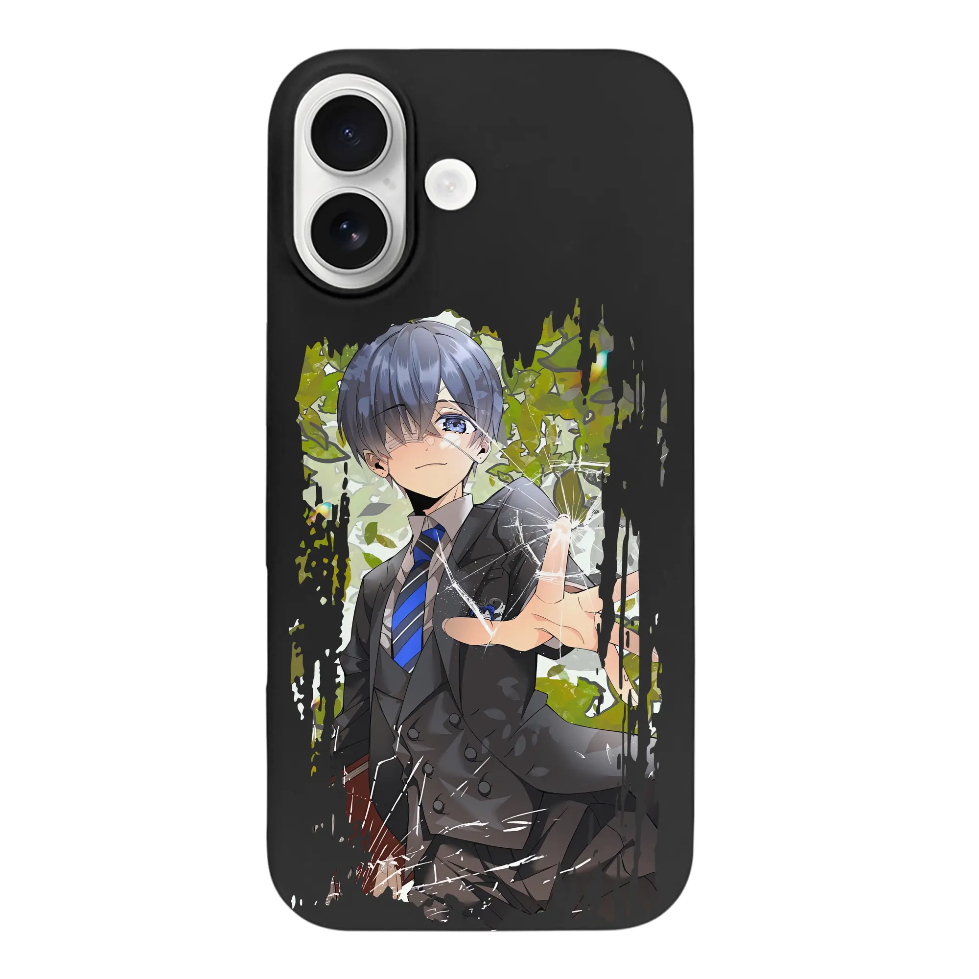 黒執事 グッズ,シエル・ファントムハイヴ - iPhone 17 シリーズ シリコンケース 薄型 耐衝撃 指紋防止 ソフトタッチカバー 精密フィット 傷防止 保護ケース iPhone 17/17 Air/17 Pro/17 Pro Max 対応